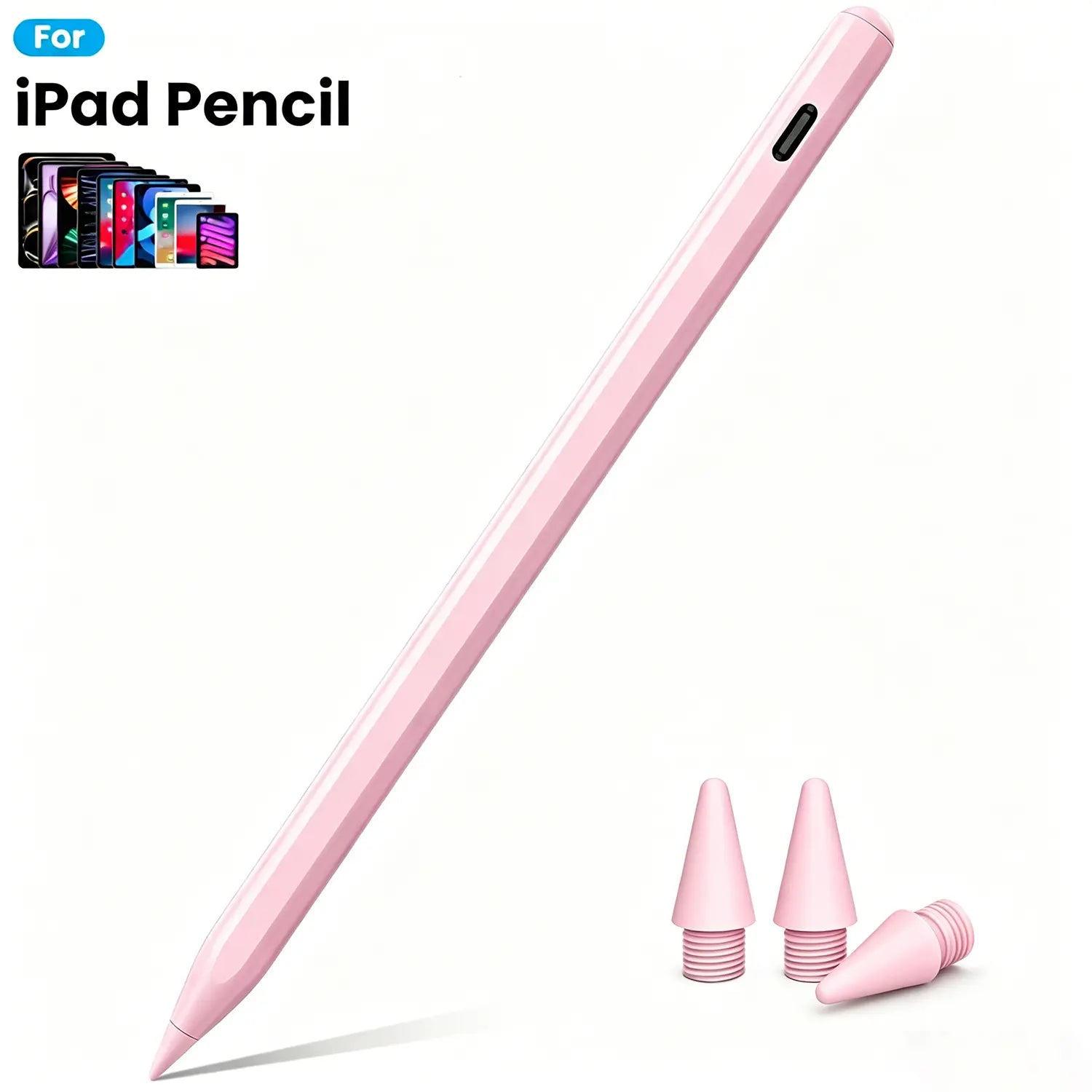 Pen for iPad (2018-2026) - High Precision, Tilt Sensitivity, Palm Rejection, Fast Charging, Magnetic Design for Note-Taking and Drawing on iPad 6-11/Air/Pro/Mini
