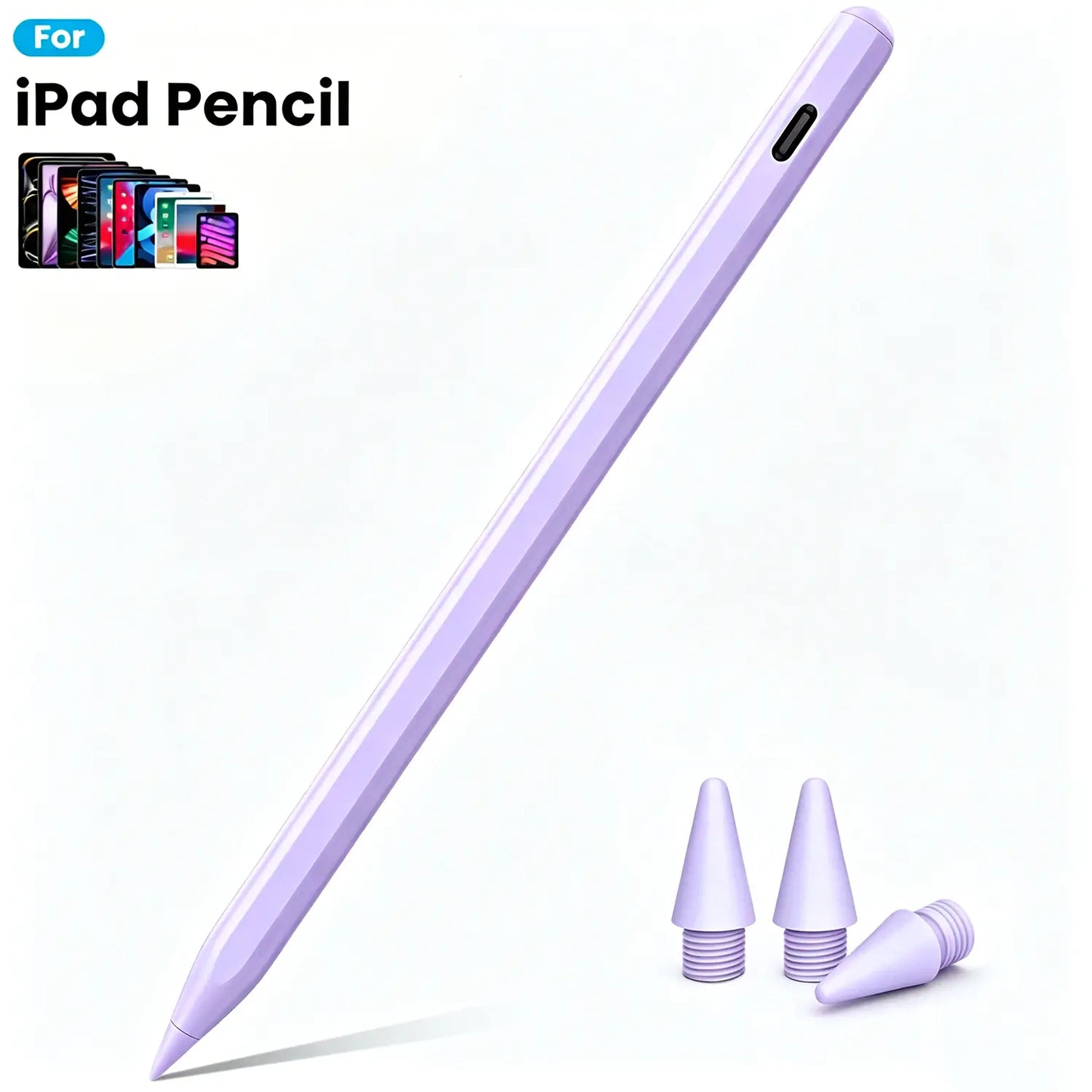 Pen for iPad (2018-2026) - High Precision, Tilt Sensitivity, Palm Rejection, Fast Charging, Magnetic Design for Note-Taking and Drawing on iPad 6-11/Air/Pro/Mini