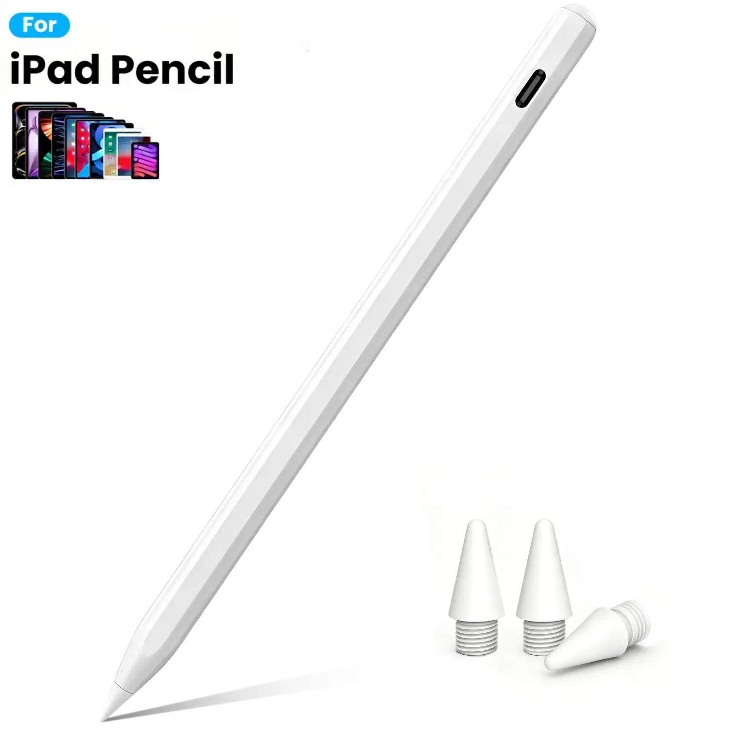 Pen for iPad (2018-2026) - High Precision, Tilt Sensitivity, Palm Rejection, Fast Charging, Magnetic Design for Note-Taking and Drawing on iPad 6-11/Air/Pro/Mini
