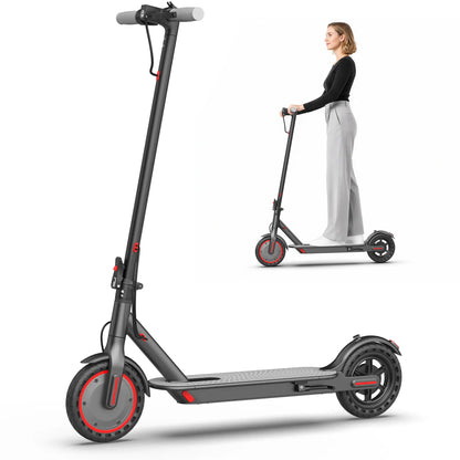 Electric Scooter - 350W Motor, 36V Battery, 19Mph Max Speed, 4-Speed, 12-15 Mi Range, App-Controlled, Dual ABS Brakes, Portable Foldable, Fitness for Everyone, Ideal Gift for Family & Friends