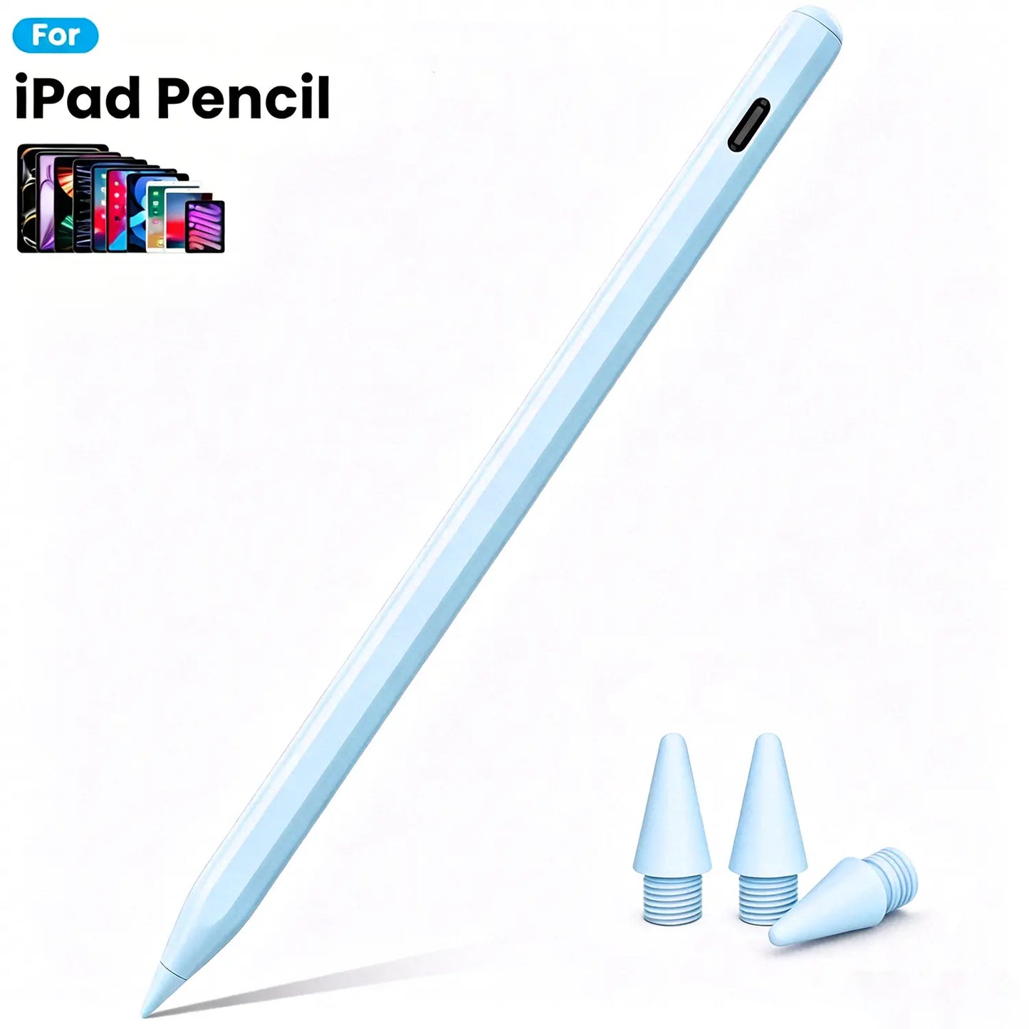 Pen for iPad (2018-2026) - High Precision, Tilt Sensitivity, Palm Rejection, Fast Charging, Magnetic Design for Note-Taking and Drawing on iPad 6-11/Air/Pro/Mini