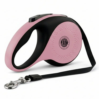 American Kennel Club Tangle-Free Retractable Dog Leash, 16.4 Ft, Suitable for Medium Dogs up to 66 Lbs