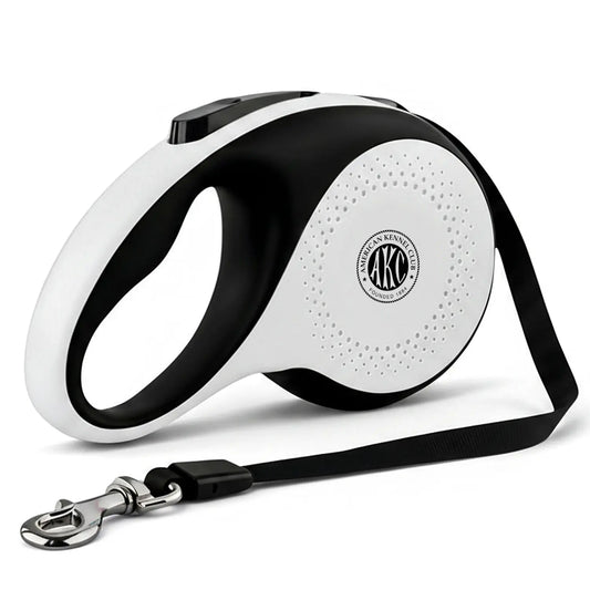 American Kennel Club Tangle-Free Retractable Dog Leash, 16.4 Ft, Suitable for Medium Dogs up to 66 Lbs