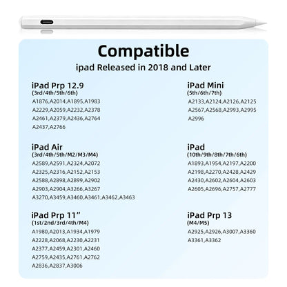 Pen for iPad (2018-2026) - High Precision, Tilt Sensitivity, Palm Rejection, Fast Charging, Magnetic Design for Note-Taking and Drawing on iPad 6-11/Air/Pro/Mini