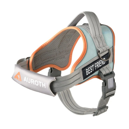 【#Summersale】Auroth No Pull Dog Harness Straps, Safety Harnesses for Dogs – Soft Padded Service Vest, Reflective, Adjustable, Easy on & off – Ideal for Walking & Training, Fits Small, Medium & Large Dogs