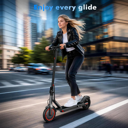 Electric Scooter - 350W Motor, 36V Battery, 19Mph Max Speed, 4-Speed, 12-15 Mi Range, App-Controlled, Dual ABS Brakes, Portable Foldable, Fitness for Everyone, Ideal Gift for Family & Friends